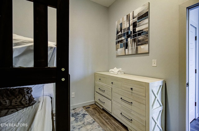 interior space featuring dark hardwood / wood-style floors