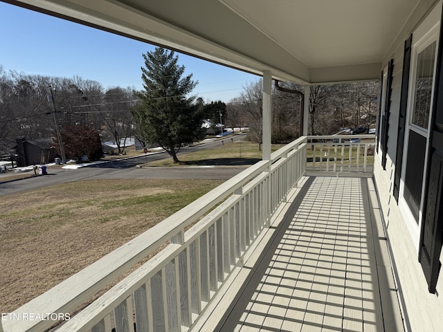 view of balcony