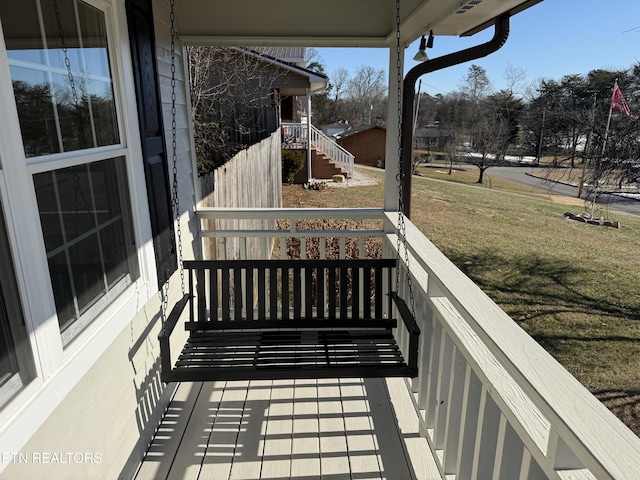 view of balcony