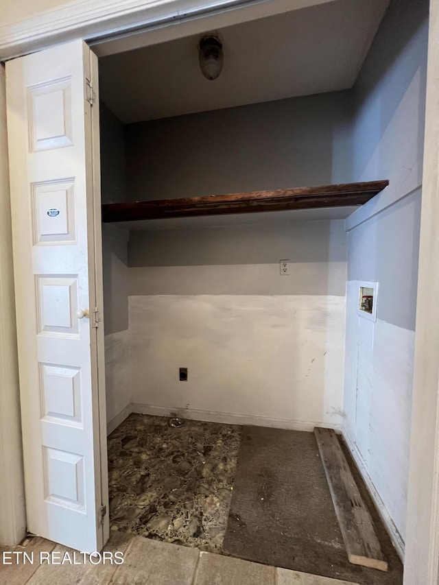 laundry room featuring laundry area and hookup for a washing machine