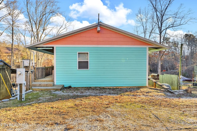 view of side of property