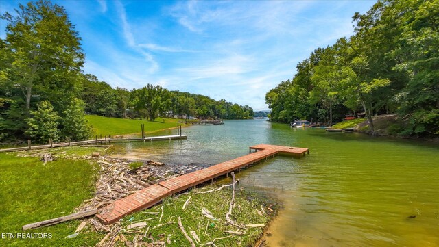 1429 Sunbeam Ln, Dandridge, TN 37725 - dock featuring a water view