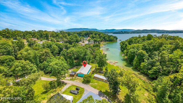 1429 Sunbeam Ln, Dandridge, TN 37725 - bird's eye view of a water and mountain view