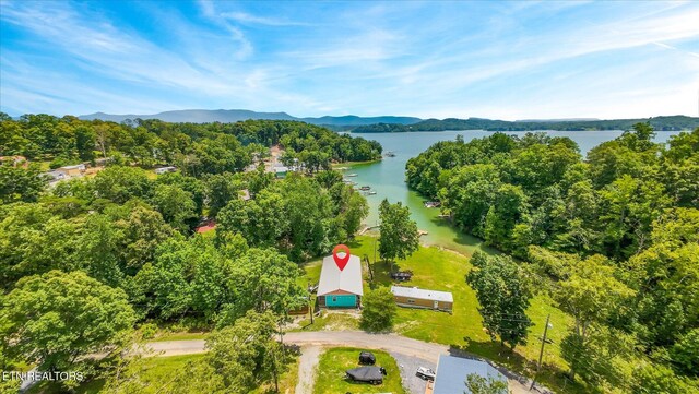 1429 Sunbeam Ln, Dandridge, TN 37725 - aerial view of a water and mountain view