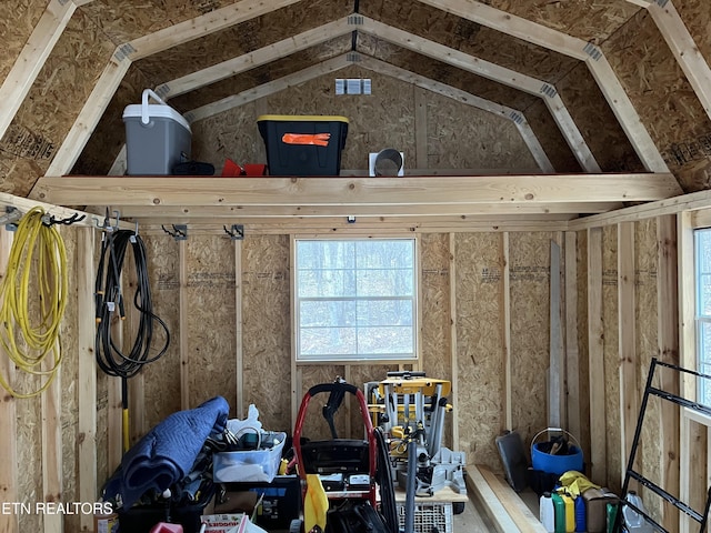 view of storage room