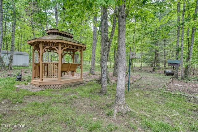 55 Loxley Ln, Crossville, TN 38558 - view of yard with a gazebo
