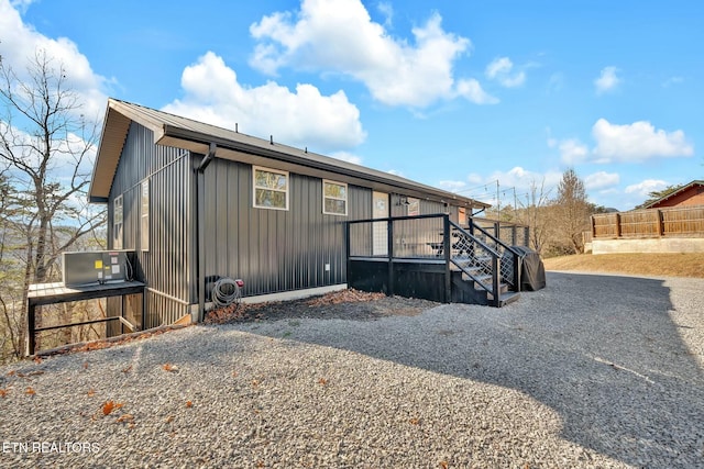 view of rear view of property