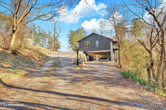 view of side of property