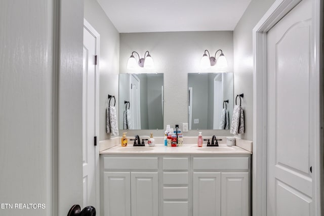 bathroom with vanity