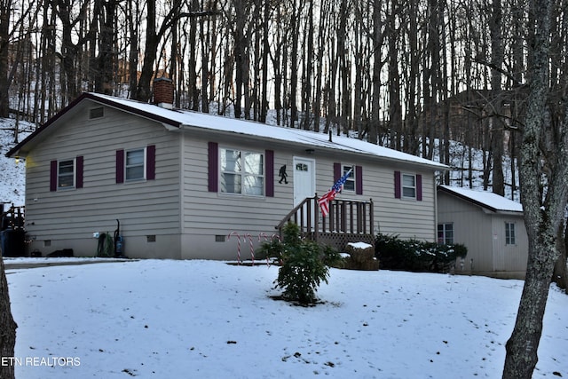 view of front of property