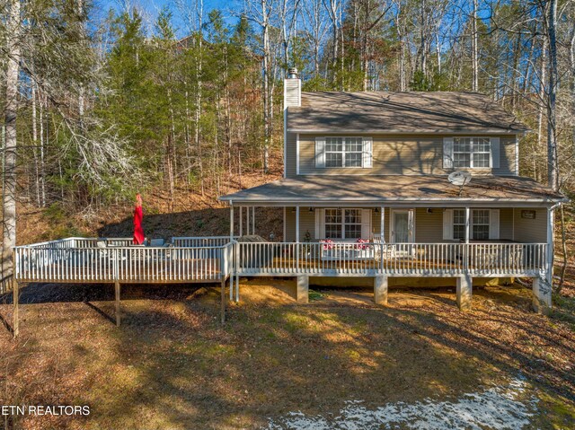 2133 Duck Pond Ln, Sevierville, TN 37876 - view of front of property with a deck