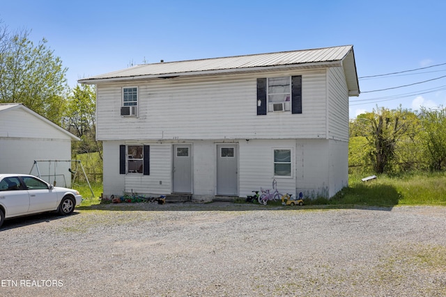 front facade with cooling unit