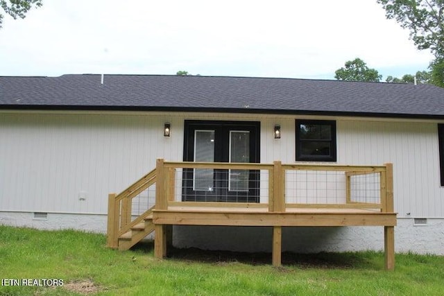 view of rear view of property