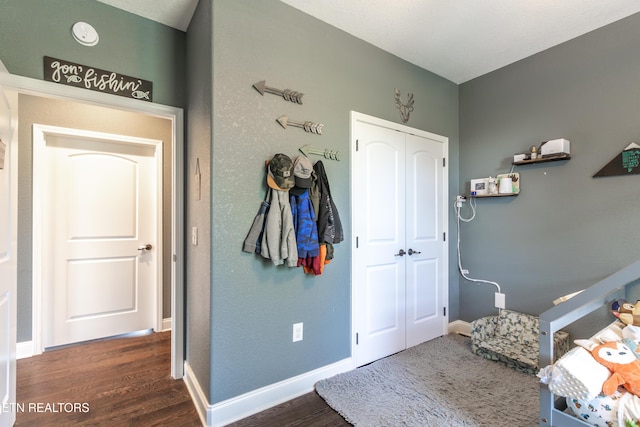 interior space featuring dark hardwood / wood-style floors