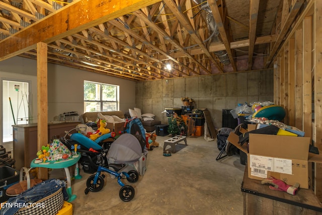 view of basement