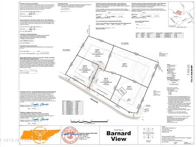 2834E Barnard Rd, Knoxville TN, 37921 land for sale