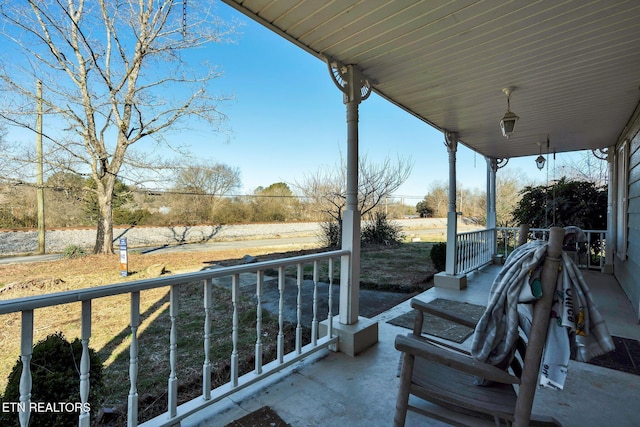 view of patio / terrace featuring a porch