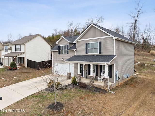 view of front of house with a porch