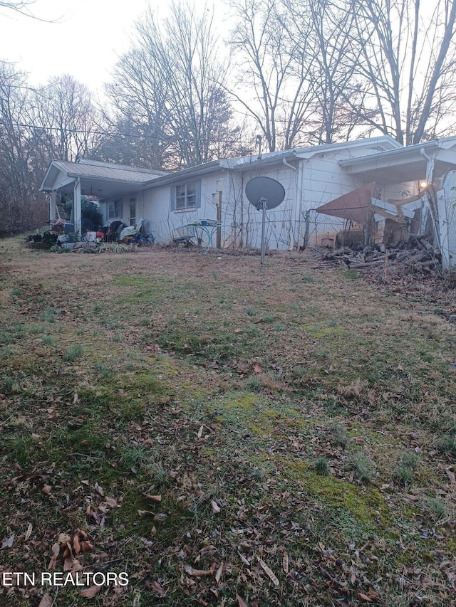 view of rear view of property