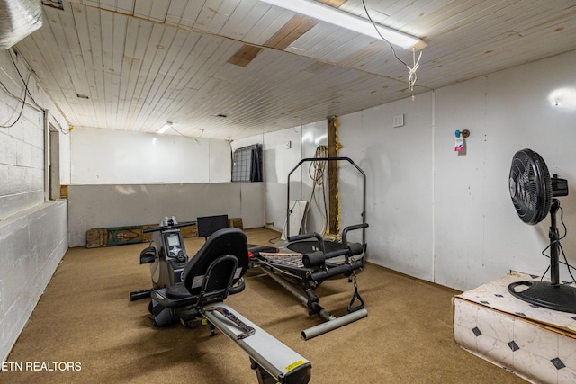 view of workout area