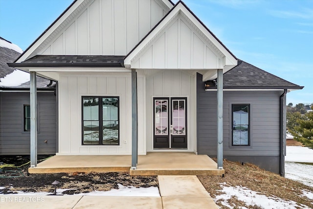 view of front of house with a porch