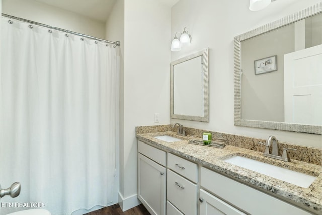 bathroom featuring vanity