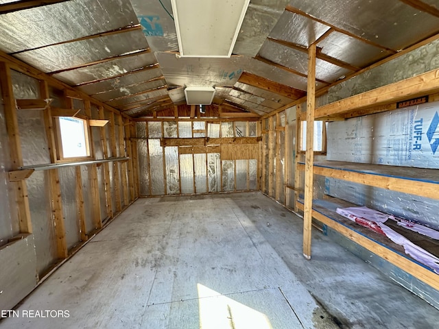 view of storage room