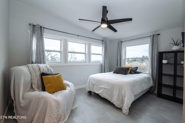 1964 Providence Rd, Sevierville, TN 37876 - bedroom with vaulted ceiling and ceiling fan