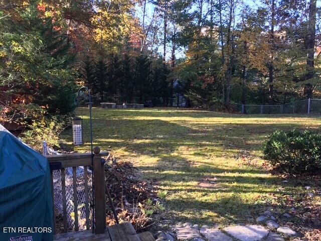 537 Gatlin Dr, Gatlinburg, TN 37738 - view of yard with fence