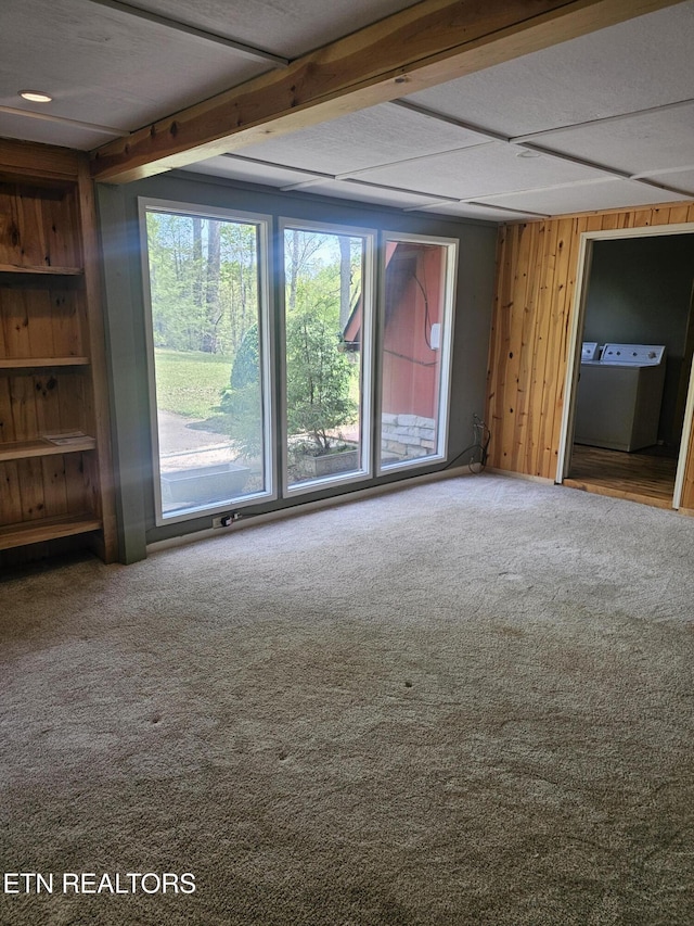 537 Gatlin Dr, Gatlinburg, TN 37738 - carpeted empty room with washer / clothes dryer