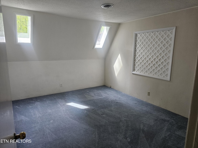 537 Gatlin Dr, Gatlinburg, TN 37738 - carpeted spare room with a textured ceiling, visible vents, and a skylight