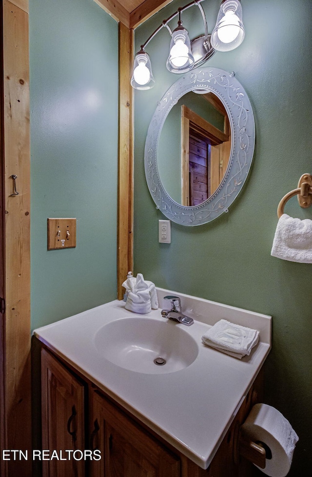 bathroom featuring vanity