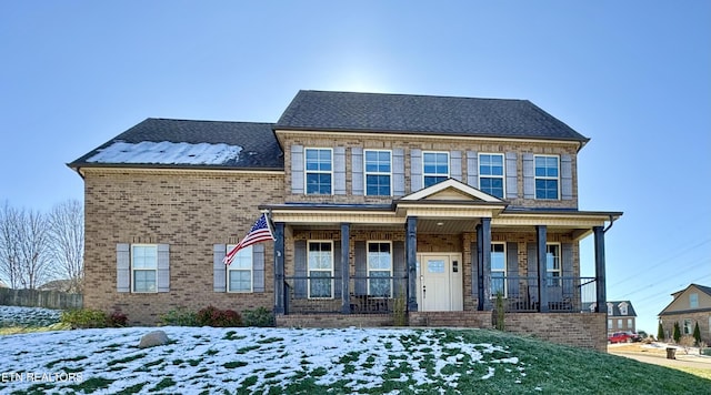 view of front facade with covered porch