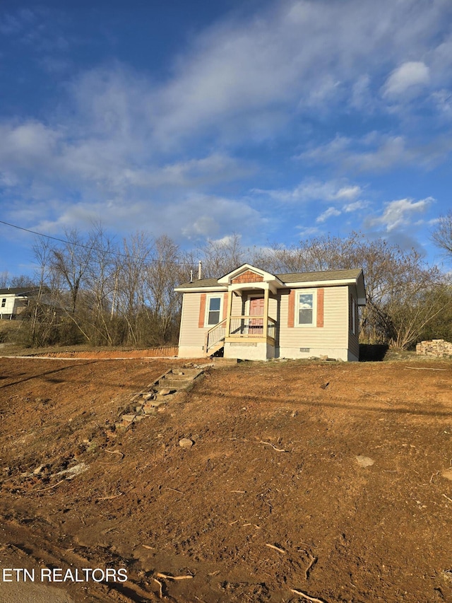 view of front of home