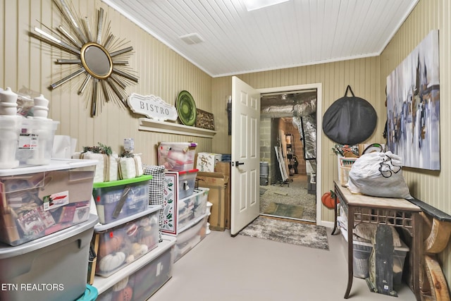 view of storage room