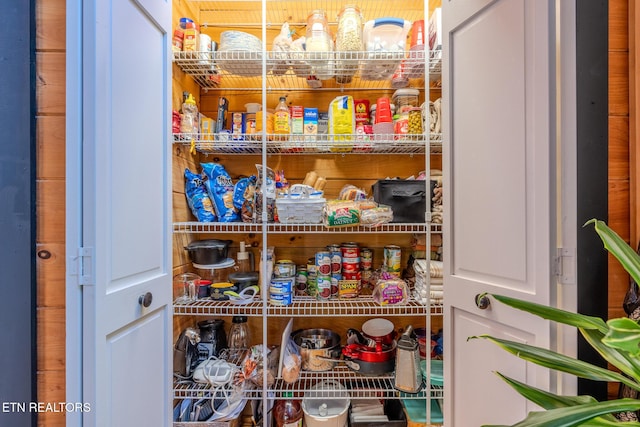 view of pantry