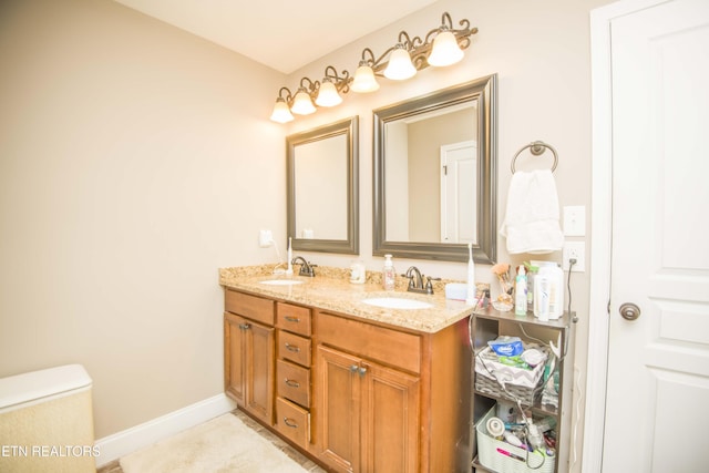 bathroom featuring vanity