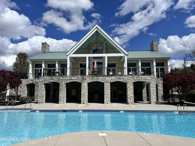 pool featuring a patio