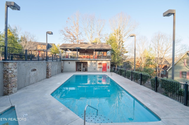 view of pool with a patio