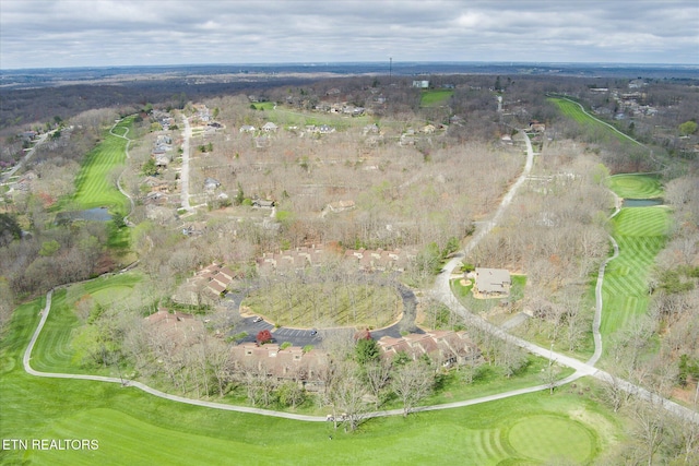 aerial view featuring a rural view