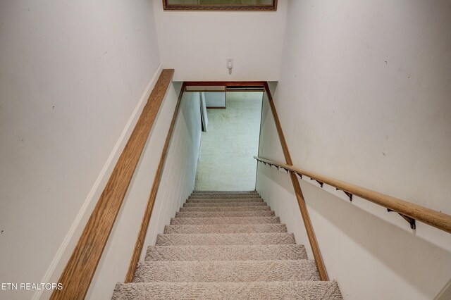 view of stairs