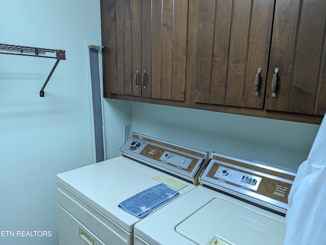 124 Sugarbush Cir, Crossville, TN 38558 - laundry room with cabinet space and separate washer and dryer
