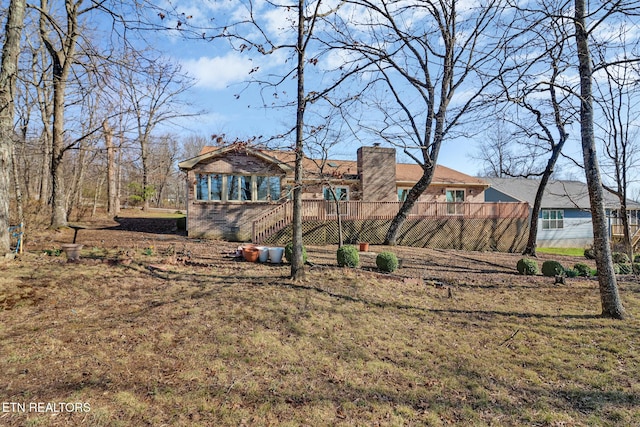 144 Greenwood Rd, Crossville, TN 38558 - view of yard with stairway and fence