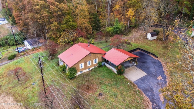 birds eye view of property