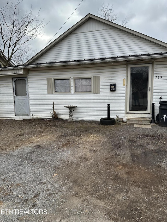 view of rear view of house