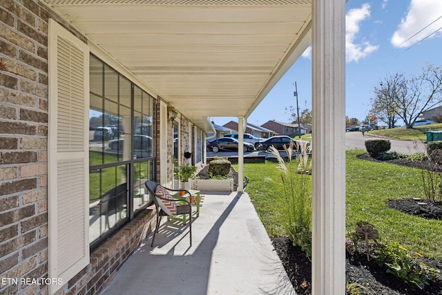 view of patio / terrace with covered porch