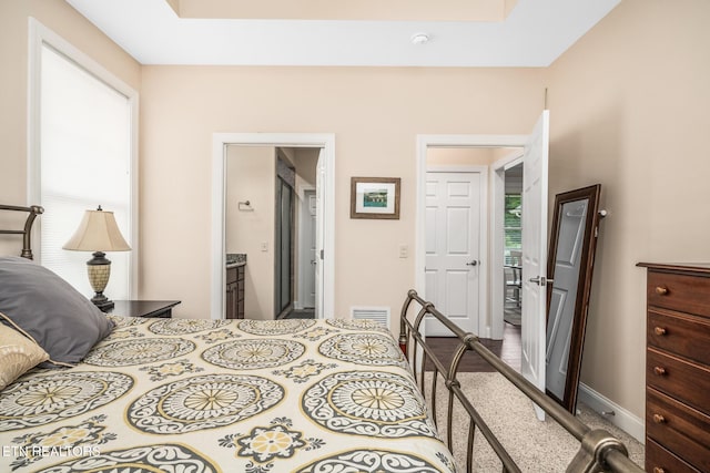 bedroom with ensuite bath