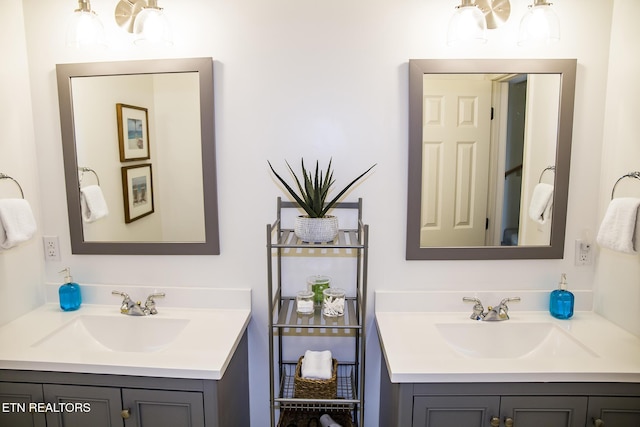 bathroom with vanity