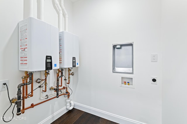 utilities featuring tankless water heater