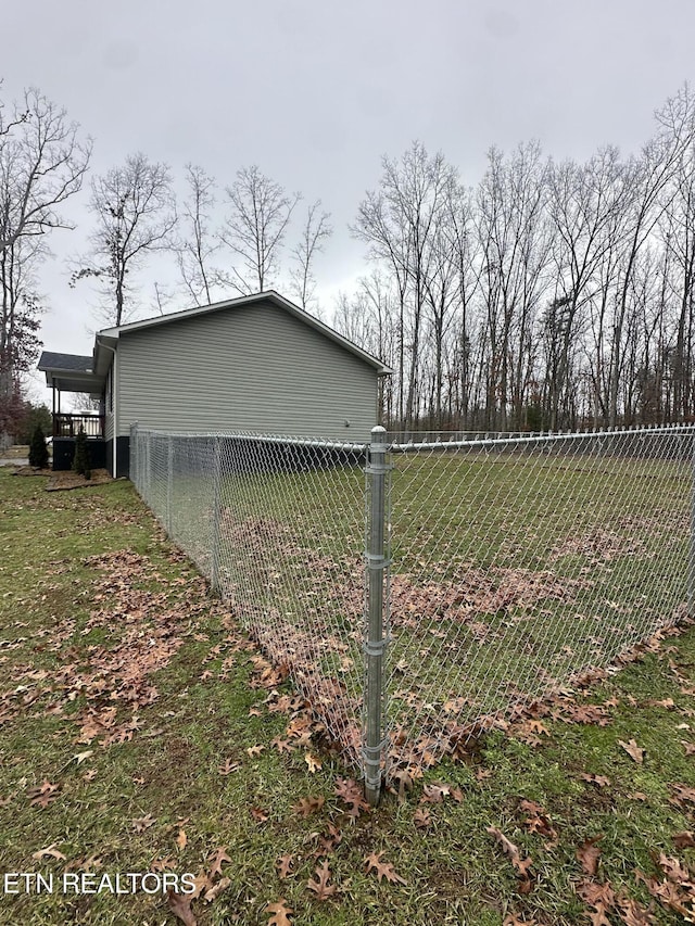 view of property exterior featuring a yard